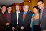 Emanuel Ax with students from the Julliard School. Photo: © Raymond Lepore